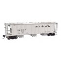 50′ Pullman-Standard PS-2 2893 3-Bay Covered Hopper - Ready to Run -- Denver & Rio Grande Wester, HO, WalthersMainline 7055