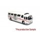 1966 GM 4107 Motorcoach Bus - Assembled -- Gray Coach (Pearson Airport white, red, black), HO, Iconic Replicas 870281