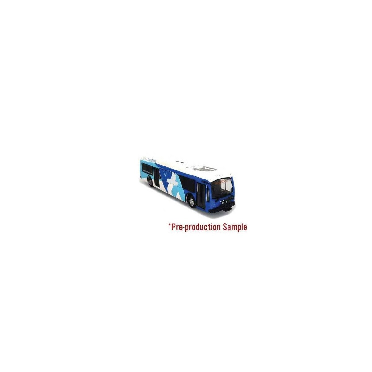 Proterra ZX-5 Bus - Assembled -- Santa Clara Valley Transit Authority (blue, white), HO Iconic Replicas 870311