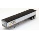 Wilson 43′ Pacesetter Grain Trailer - Kit -- Ontario Wheat Pool (white, brown, yellow, black), HO Lonestar Models 6037