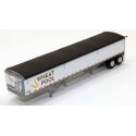 Wilson 43′ Pacesetter Grain Trailer - Kit -- Ontario Wheat Pool (white, brown, yellow, black), HO, Lonestar Models 6037
