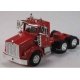 Kenworth T800 3-Axle Day-Cab Tractor Only 2 Pack - Assembled -- Red, HO Herpa Models 410661