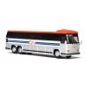 MCI MC-9 Crusader II Intercity Coach - Assembled -- Canadian National (silver, white, blue, red), HO Iconic Replicas 870323