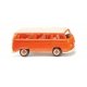 1967 Volkswagen T2 Passenger Van - Assembled -- Orange, Cream, HO Wiking 31503