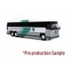 MCI MC-12 Bus - Assembled -- U.S. Immigration & Naturalization Service (white, silver, green), HO Iconic Replicas 870343