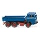 1971-1974 Mercedes-Benz Tipper Dump Truck - Assembed -- Blue, Red, HO Wiking 42407