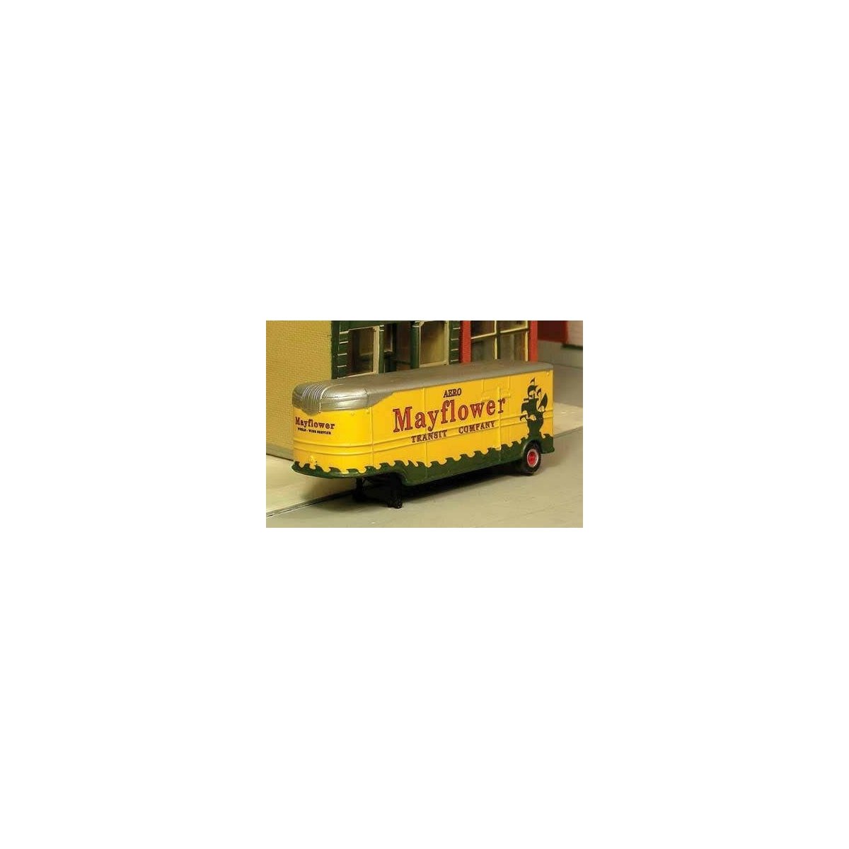 1947-1955 32′ Fruehauf AeroVan Trailer - Resin Kit -- With Mayflower Decals, HO SYLVAN SCALE MODELS T0083