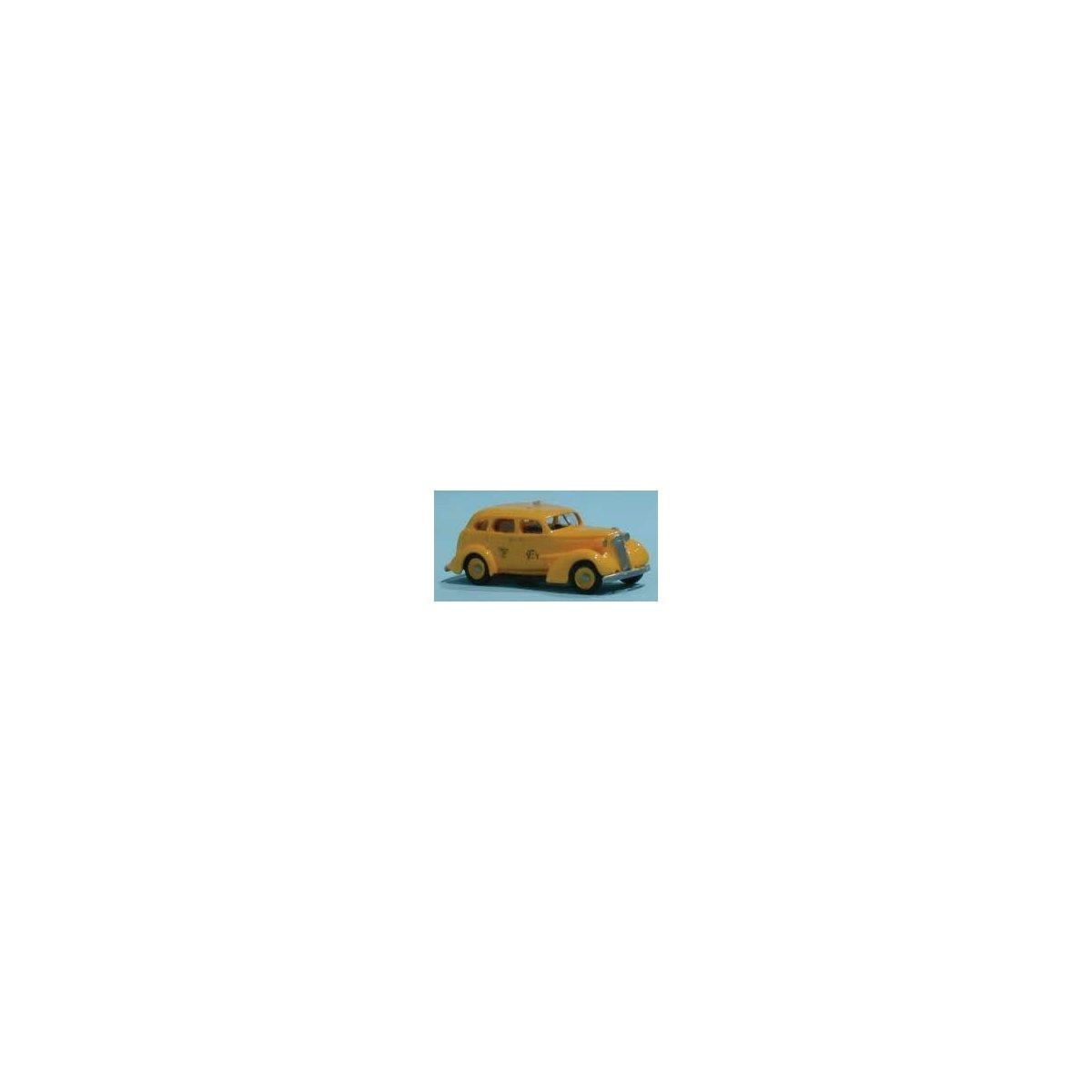 1937 Yellow Taxi - Resin Kit -- Undecorated, HO SYLVAN SCALE MODELS V044
