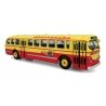 1940s-1950s ACF Brill CD-44 Transit Bus - Assembled -- Continental Trailways (red, white), HO Iconic Replicas 870372