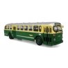 1940s-1950s ACF Brill CD-44 Transit Bus - Assembled -- Philadelphia Transportation Co. (green, yellow, silver), HO Iconic Replic