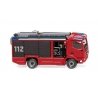 MAN TGM Euro 6 Rosenbauer AT Fire Truck - Assembled -- Fire Department (red, black, German Lettering), HO Wiking 61299