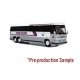 MCI MC-12 Bus - Assembled -- Grey Goose (silver, blue, red, white), HO, Iconic Replicas 870344