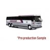 MCI MC-12 Bus - Assembled -- Grey Goose (silver, blue, red, white), HO, Iconic Replicas 870344