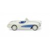 1953-1956 Chevrolet Corvette Convertible - Assembled -- Pearl White, Blue, HO Wiking 81905
