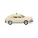 1968 Volkswagen 411 Hatchback - Assembled -- Taxi (ivory), HO Wiking 80016