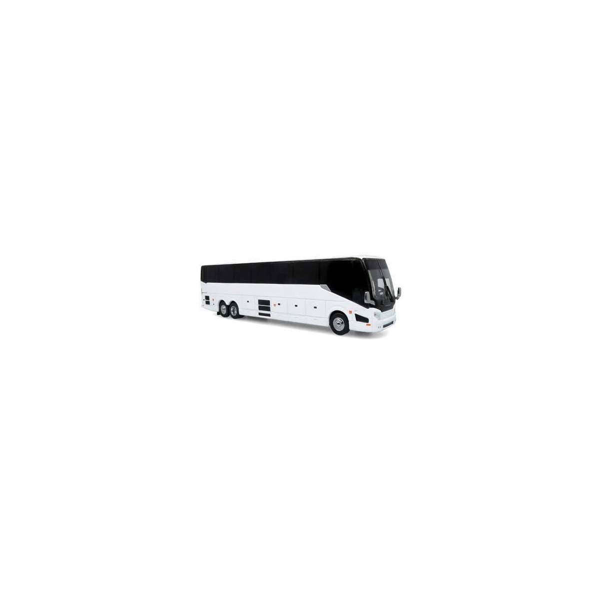 2022 Prevost H3-45 Coach - Assembled -- Painted, Unlettered (white, black), HO Iconic Replicas 870423