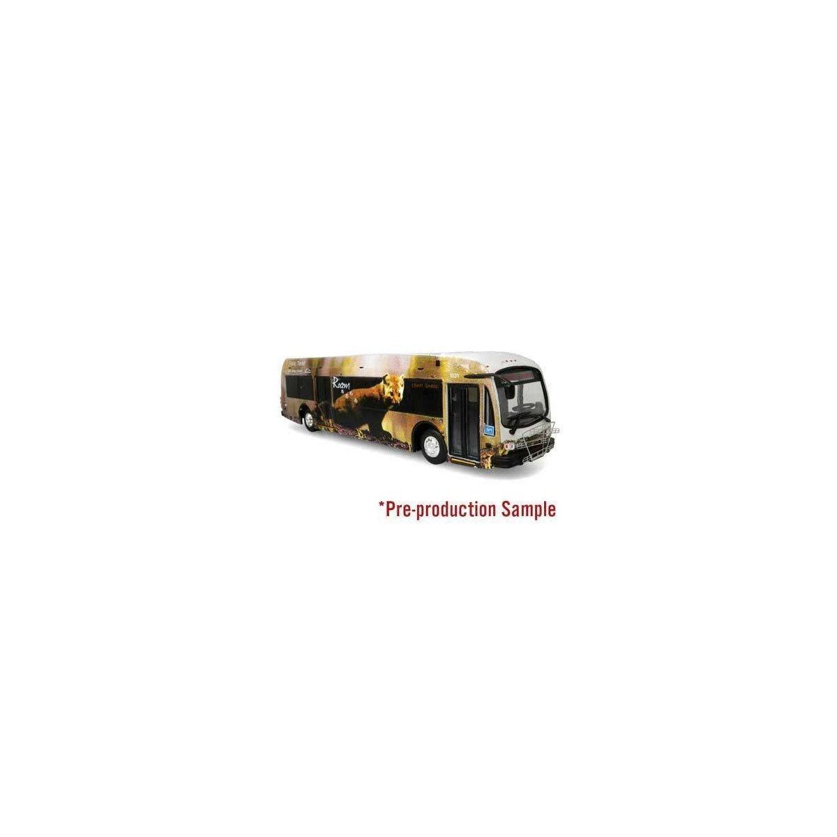 2020 Proterra ZX5 Electric Transit Bus - Assembled -- Roam Transit, Banff, Alberta (Mountain Lion Mural, Destination: Banff Gond