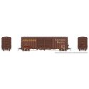 Pacific Car & Foundry B-70-75 Boxcar - Ready to Run -- Southern Pacific 245556 (Patched, Weat, HO, Rapido Trains Inc 170026
