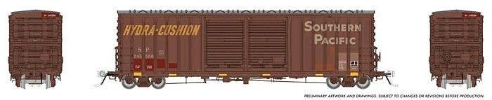 Pacific Car & Foundry B-70-75 Boxcar - Ready to Run -- Southern Pacific 245556 (Patched, Weat, HO, Rapido Trains Inc 170026