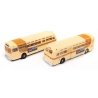 GMC TD 3610 Transit Bus 2-Pack - Assembled - Mini Metals(R) -- Miami MTA (cream, ochre, State Fair Ad)), N Classic Metal Works 5