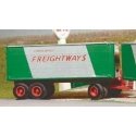 1950s Tandem-Axle Full Van Trailer - Resin Kit -- Unpainted with Consolidated Freightways Decals, HO, SYLVAN SCALE MODELS T0181