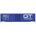 50′ Welded-Side Single-Door Boxcar - Kit -- Grand Trunk Western 597892 (blue, white, Good Track Road, HO, Accurail Inc 5727
