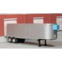 1951-1955 Fruehauf 34′ Stainless Steel West Coast Reefer Trailer - Resin Kit -- Unpainted Resin Castings, HO, SYLVAN SCALE MOD