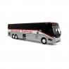 2022 Prevost H3-45 Coach - Assembled -- Adirondack Trailways (silver, white, red), HO Iconic Replicas 870419