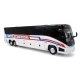 MCI J4500 Motorcoach Bus - Assembled -- International Stage Lines (white, red, blue, black), HO Iconic Replicas 870466