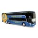 VanHool TDX Double-Deck Motorcoach Bus - Assembled -- Megabus (blue, yellow), HO Iconic Replicas 870468