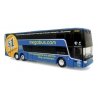 VanHool TDX Double-Deck Motorcoach Bus - Assembled -- Megabus (blue, yellow), HO Iconic Replicas 870468