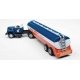 1954 IH R-190 Tractor w/Tank Trailer - Assembled -- Chevron (blue, white, red), HO Classic Metal Works 31206
