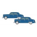 1950 Dodge Coronet 2-Pack - Assembled -- La Plata Blue, N Classic Metal Works 50446
