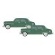 1950 Dodge Coronet 2-Pack - Assembled -- Gypsy Green Metallic, N Classic Metal Works 50447