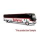 2022 Prevost H3-45 Coach - Assembled -- Adirondack Transit Lines Trailways (white, black, red), HO Iconic Replicas 870477