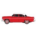 1955 Ford 4-Door Sedan - Assembled -- Torch Red, HO, Classic Metal Works 30664