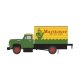 1954 Ford Box-Body Delivery Truck - Assembled - Mini Metals(R) -- Mayflower (green, yellow), HO Classic Metal Works 30670