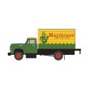 1954 Ford Box-Body Delivery Truck - Assembled - Mini Metals(R) -- Mayflower (green, yellow), HO, Classic Metal Works 30670