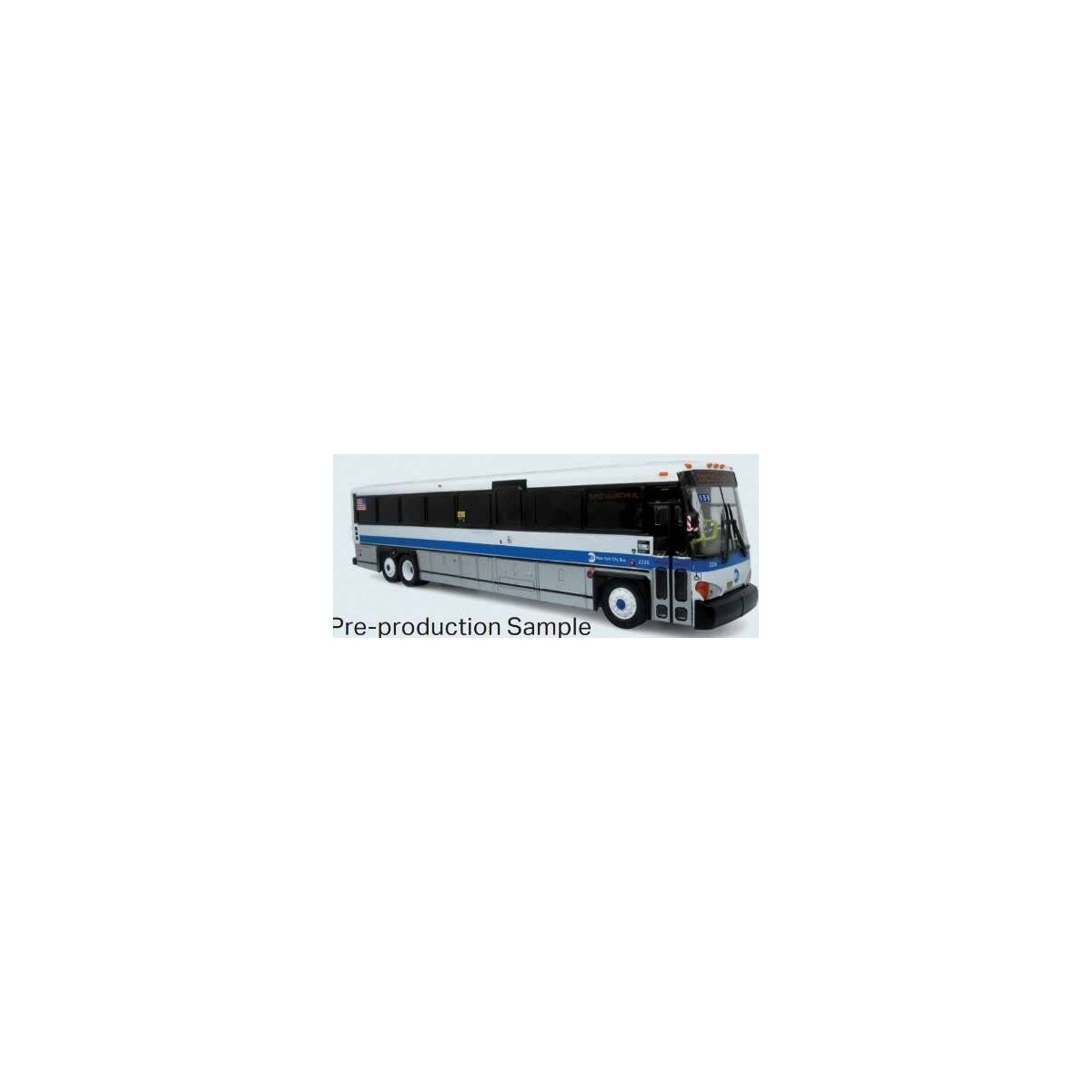 MCI D4500 Motorcoach Bus - Assembled -- New York City, 1/50 Iconic Replicas 500538