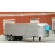 1940-1951 Fruehauf 34′ Stainless West Coast Double-Axle Reefer Trailer -- Unpainted Resin Kit, HO SYLVAN SCALE MODELS T032