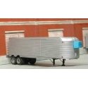 1940-1951 Fruehauf 34′ Stainless West Coast Double-Axle Reefer Trailer -- Unpainted Resin Kit, HO, SYLVAN SCALE MODELS T032