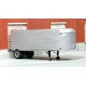 1940-1951 Fruehauf 26′ Stainless Steel Single-Axle Dry Van Trailer - Resin Kit -- Unpainted Resin Kit, HO, SYLVAN SCALE MODELS