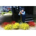 Grass Tufts - SceneScapes(R) -- Yellow, Red 3/8′ 1cm Tall Fibers pkg(50), ALL, Bachmann Industries 31045
