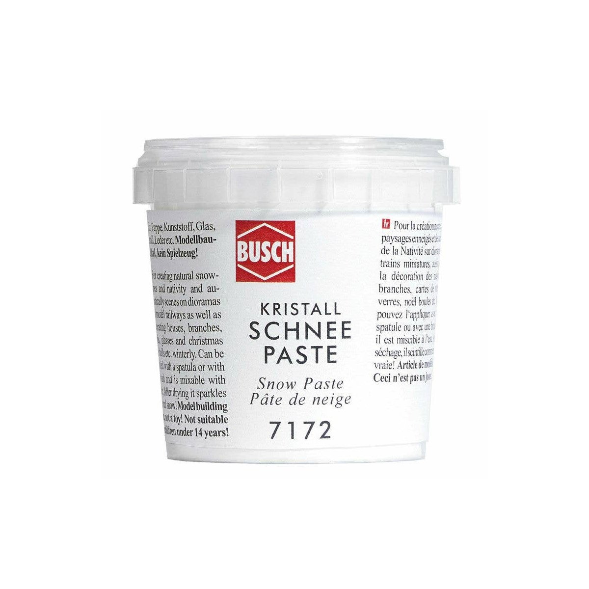 Snow Paste -- 5-5/16oz 150g, HO Busch Gmbh & Co Kg 7172