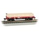Old-Time Wood Gondola - Ready to Run -- Baltimore & Ohio 1324 (red), N, Bachmann Industries 15452