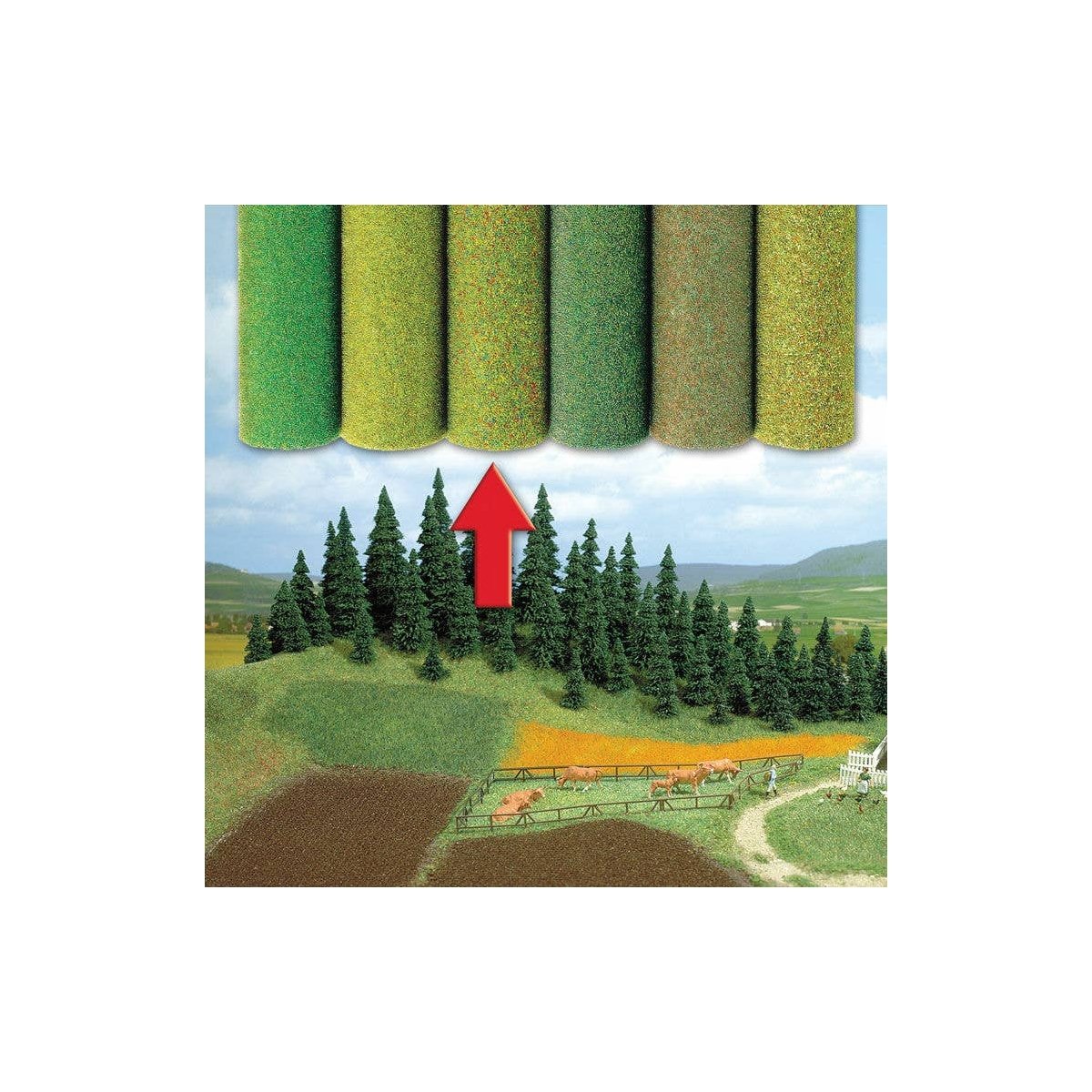 Grass Mat -- Flower Field 39-3/8 x 59-1/16′ 100 x 150cm, ALL Busch Gmbh & Co Kg 7272