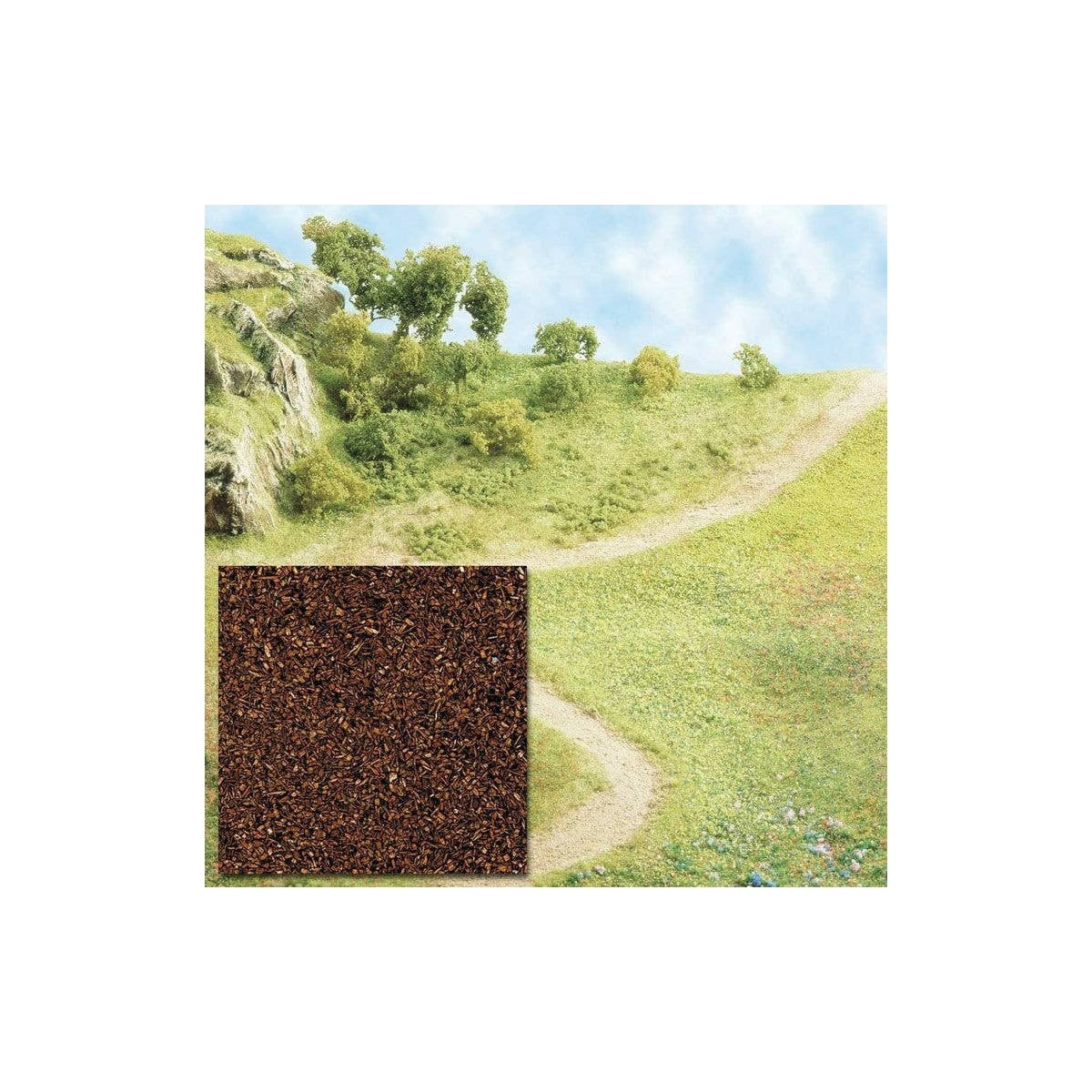 Grass Scatter Material Ground Cover -- Brown 2-13/16oz 80g, ALL Busch Gmbh & Co Kg 7308