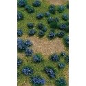 Flowering Meadow Mat - 5 x 7′ 12.7 x 17.8cm Sheet -- Purple, ALL, JTT Miniature Tree 95606