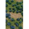 Flowering Meadow Mat - 5 x 7′ 12.7 x 17.8cm Sheet -- Purple, ALL, JTT Miniature Tree 95606