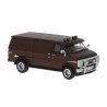 GMC Verdura Cargo Van - Assembled -- Brown, HO, Brekina Automodelle 18252
